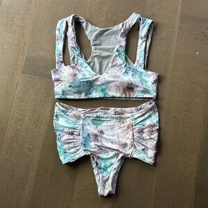 2 pieces Floral Print bikini from San lorenzo